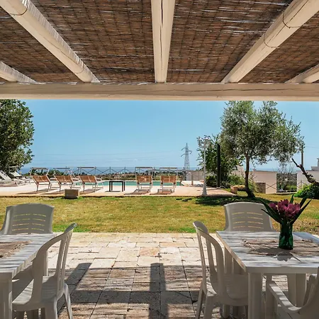 Helloapulia Blu Ocean - Panoramic Trulli With Sea View, Private Pool And Garden - - Pet Friendly *