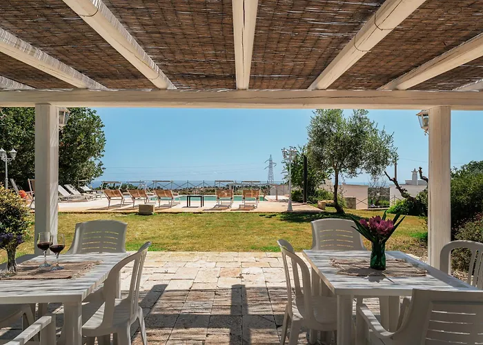 Helloapulia Blu Ocean - Panoramic Trulli With Sea View, Private Pool And Garden - - Pet Friendly *