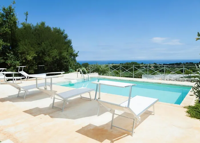 Helloapulia Blu Ocean - Panoramic Trulli With Sea View, Private Pool And Garden - - Pet Friendly 莫诺波利
