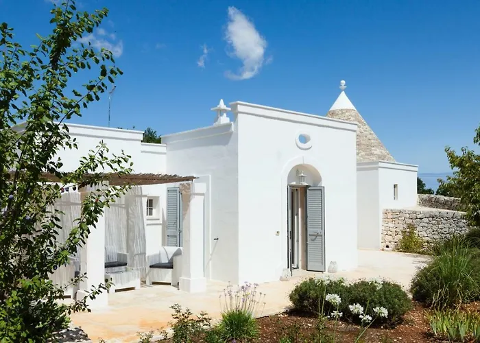 别墅 Helloapulia Blu Ocean - Panoramic Trulli With Sea View, Private Pool And Garden - - Pet Friendly