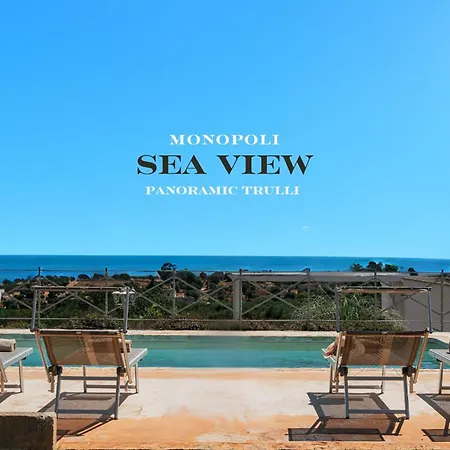 Helloapulia Blu Ocean - Panoramic Trulli With Sea View, Private Pool And Garden - *
